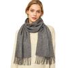 200*70cm Winter Soft Warm Cashmere Scarf Solid Color Shawls Wraps Long Blanket Scarf with Tassels