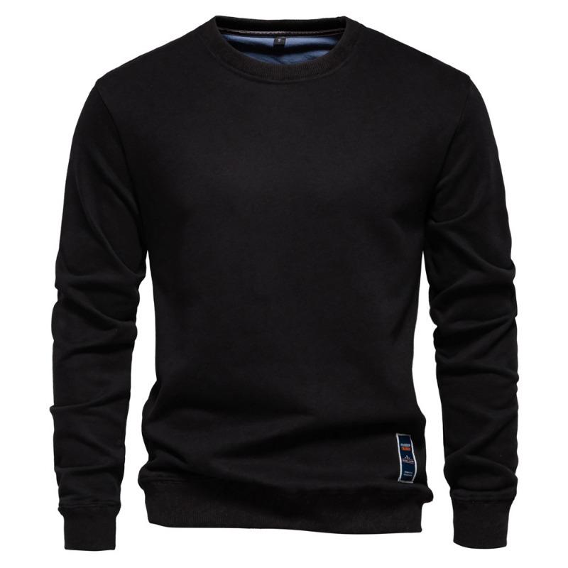 Men’s Euro Fit Loose Fit Solid Crew Neck Sweatshirt