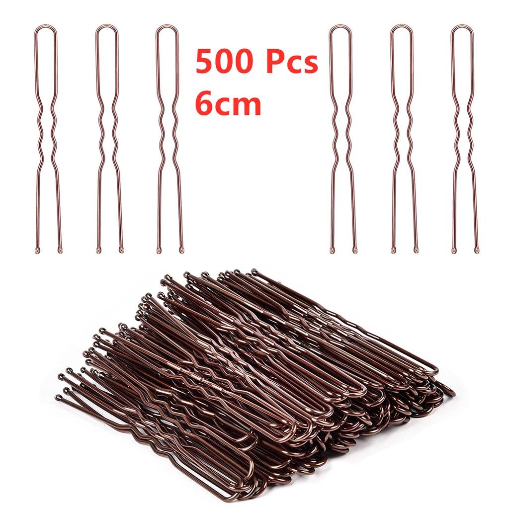 New style Blonde Bobby Pins U Shaped Hair Pins Gold/Black/Brown/Sliver Hair Pins for Buns for Women Girls (2/2.4 inch)