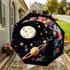 Galactic Cat Adventure: Colorful Cosmic Umbrella - Auto Open/Closed, Outdoor Gear for Travelers, Lightweight and Durable 032