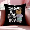 Character C-Chill Guy Cushion Cover Breathable Linen Pillowcase Summer Odorless Eco-Friendly Invisible Zipper Washable