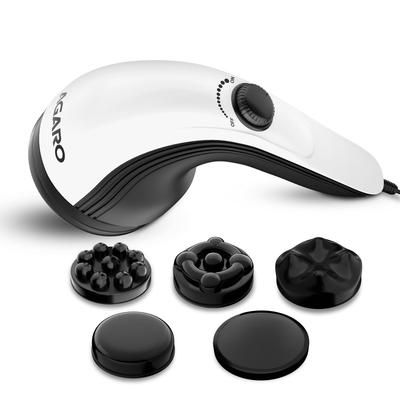 AGARO Atom Plus Electric Handheld Full Body Massager, 4 Massage Heads, Mesh Cover, Variable Speed Settings for Muscle Relief and Relaxation, Back,