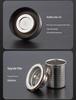 Dual-Layer Antibacterial Glass Cup for Women & Men - Compact Business, Travel, Office, or Car Use.