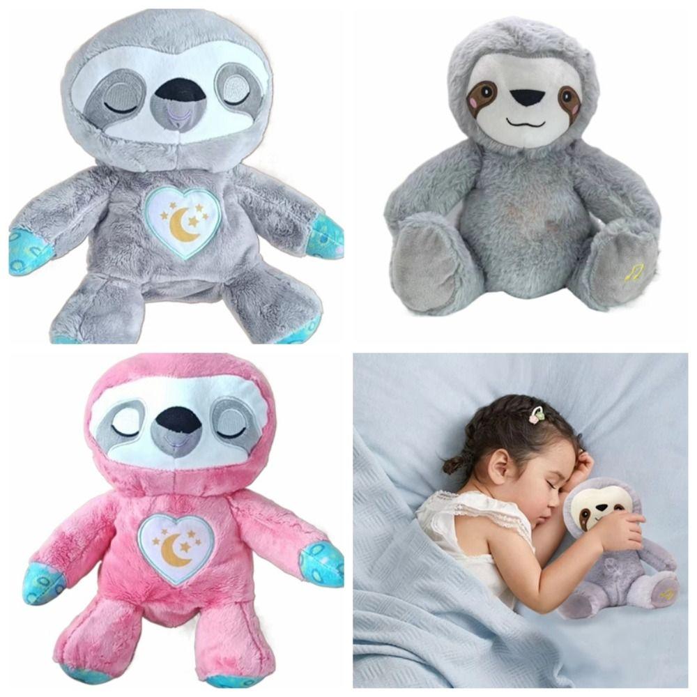 Simulation Sloth Breathing Toy Heart Baby Breath Toy Cute Sound Sleeping Doll Newborn Toddler