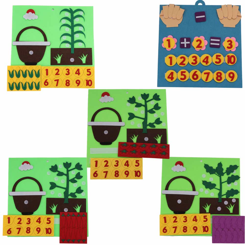 Supplies Felt Math Toy Montessori Toys Children Finger Numbers Toys Kids Early Educational Toy