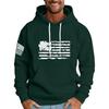 Men's Loose Flag Printed Hooded Sweatshirt Men's Casual Fashion Sports Sweatshirt