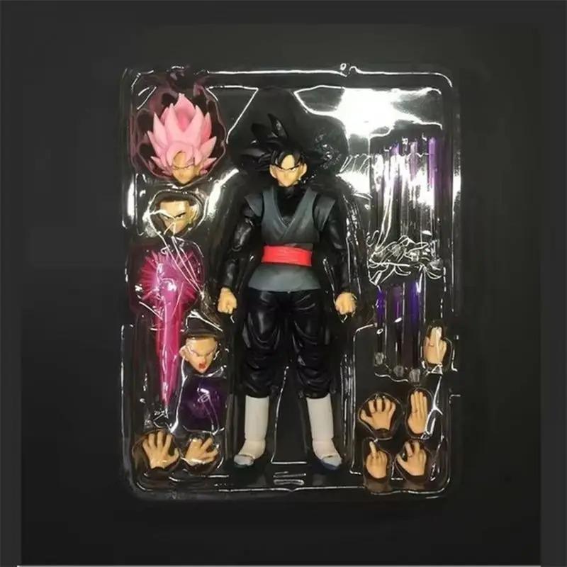 14cm Dragon Sphere Black Goku Zamasu Animation Action Figure Super Saiyan Movie Version Dbz Miniature With Multiple Accessories Playthings presents