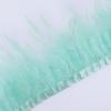 Feather4-6inch High Quality Chicken Feathers Trim Fringe 1meter Mint Green Rooster Feather Ribbon  Wedding Dress Creative Crafts Plumes