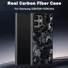 Capa Magnética de Fibra de Carbono Real para Samsung Galaxy S26 S25 Ultra Plus S26+ Capa Forjada de Fibra de Kevlar Aramida Anti-queda Traseira do Telefone