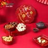Food-Grade Melamine Round 5-Compartment Serving Tray
