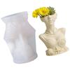 Silicone Lady Shaped Pen Holder Mold For Resin Casting Detailed Planter Handmade Pen Holder Creative Gift
