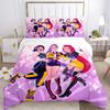 Superhero Trio Adventure Print 3Pcs Bedding Setduvet Cover With 2 Bedropillowcase Home Birthday Gift
