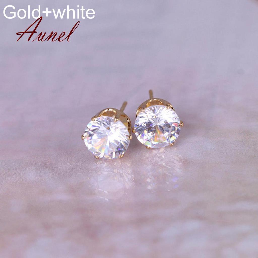 Smart Cubic Zirconia  Ear Stud Earrings Wedding Gift