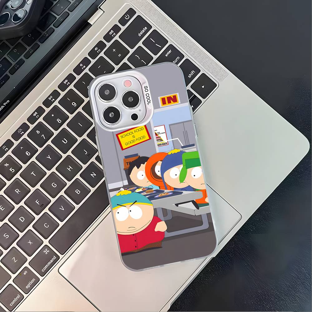 S-SouthES Cute P-Park White Matte Shockproof CoverPhone Case For iPhone 17,16,15,14,13,12,11,Pro,XS,Max,Plus,Mini,SE4,E