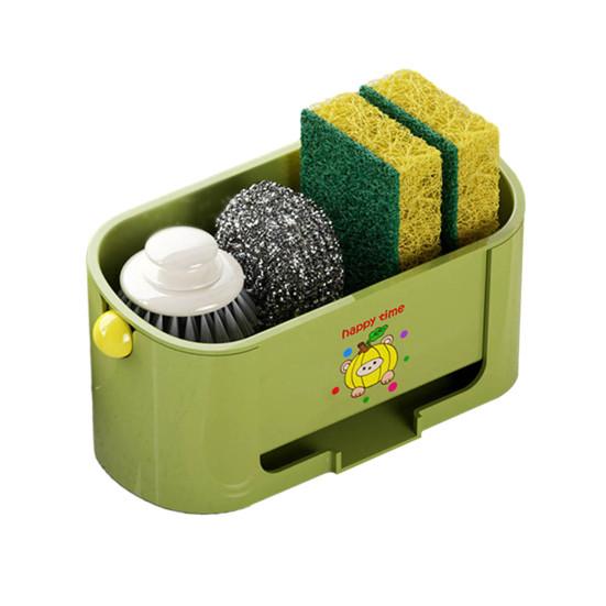 Yousheng Sponge Holder Drain Storage Rack Large Capacity Rust-Resistant Multi-Functional Kitchen Organizer Sink Caddy