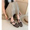 Krazing Pot Flock Summer Size 40 High Quality Slip on French Chic Thick Low Heels Sexy Lady Women Square Toe Sandals