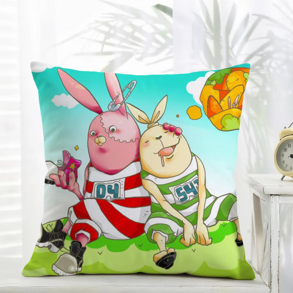 Anime UUsavich Cushion Cover Daily Washable Linen Pillowcase Soft  for Sofa Bed Home Room Decor