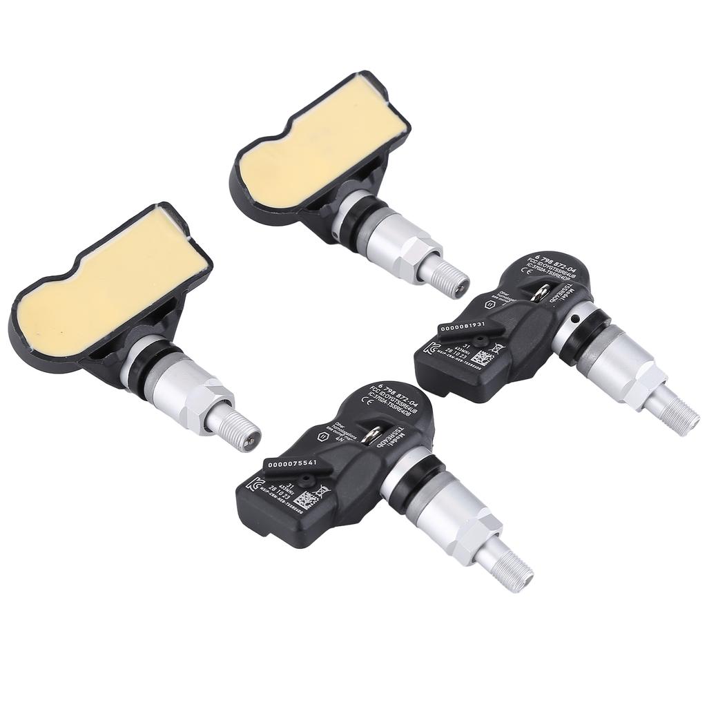 4x Snímače tlaku v pneumatikách 36106798872 TPMS Kompatibilní pro F06 F07 F10 F11 F12 F13 X1 X3 X4