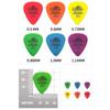 10Pcs New Anti-slip Style Multicolors Triangle Picks Guitar Picks Guitar Accessories Music Picks