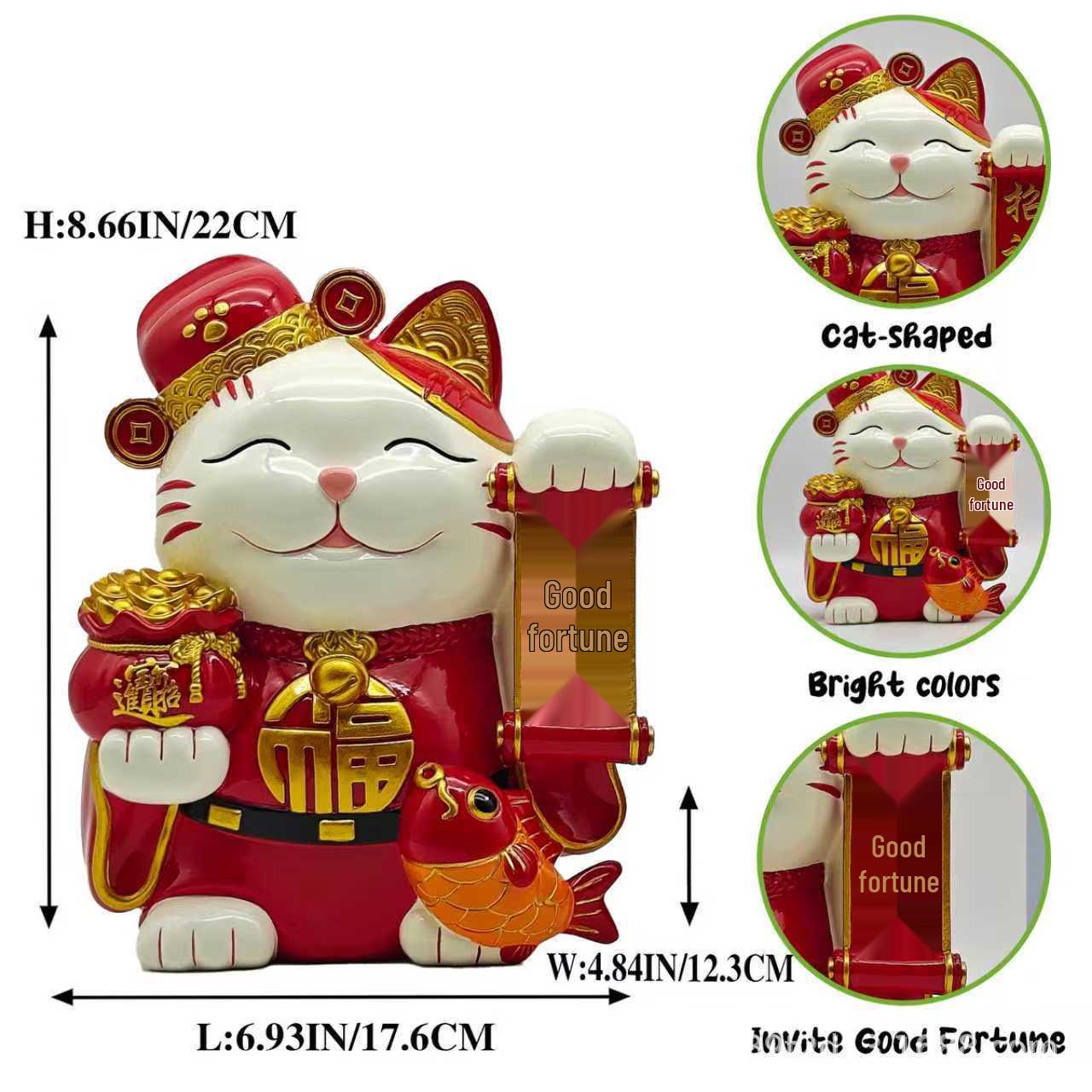 Fortune Cat Home Decor Entrance Ornament