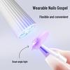 Compact Handheld Nail Lamp: Quick-Drying UV Phototherapy, No Hand Darkening