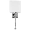 LED Wall Light Modern Fabric Lampshade USB Bedroom Bedside Reading Sconce E27 100?240V