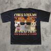 Girls Love My Autism Cool Funny Cat Meme Cotton Mens TShirt Weird TShirt Cat Lover Gift Cringe TShirt Silly TShirt