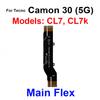 For Tecno Camon 18 19 20 30 30S P Pro Premier Main Flex Motherboard Flex Ribbon LCD Mainboard Connector Flex Cable Repair