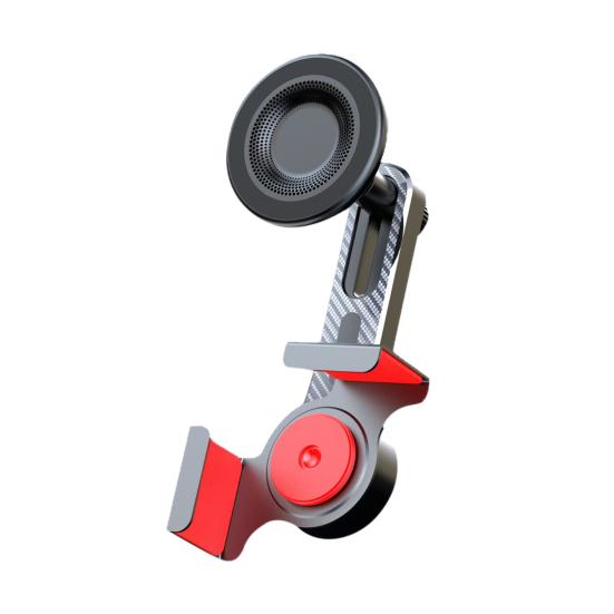 Car Phone Holder Magnetic Dashboard & Screen Mount Adjustable Shock-Absorbing Clip-On Stand