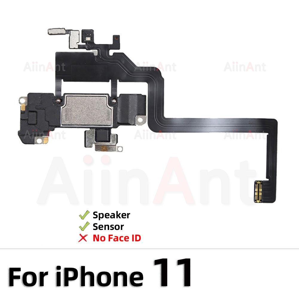 AiinAnt Phone Top Proximity Sensor Sound Ear Earpiece Speaker Flex Cable For iPhone 11 12 Pro X Xr Xs Max Sapre Phone Parts