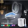 Modern Minimalist Toilet Night Light With 8 Color Led Sensor For Bathroom Ambiance