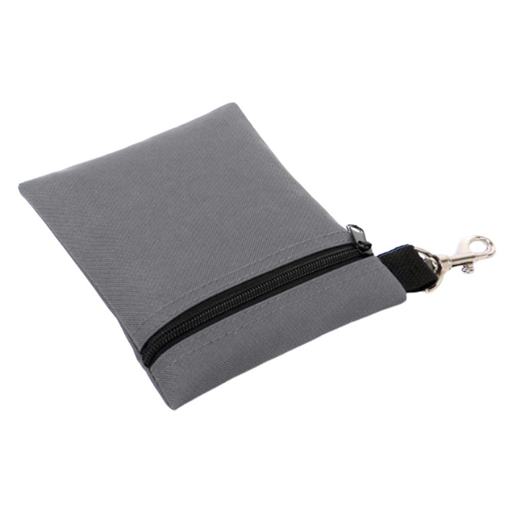 Nylon Golf Ball Bag Zipper Valuables Holder Waterproof Pocket Storage Bag Hiking