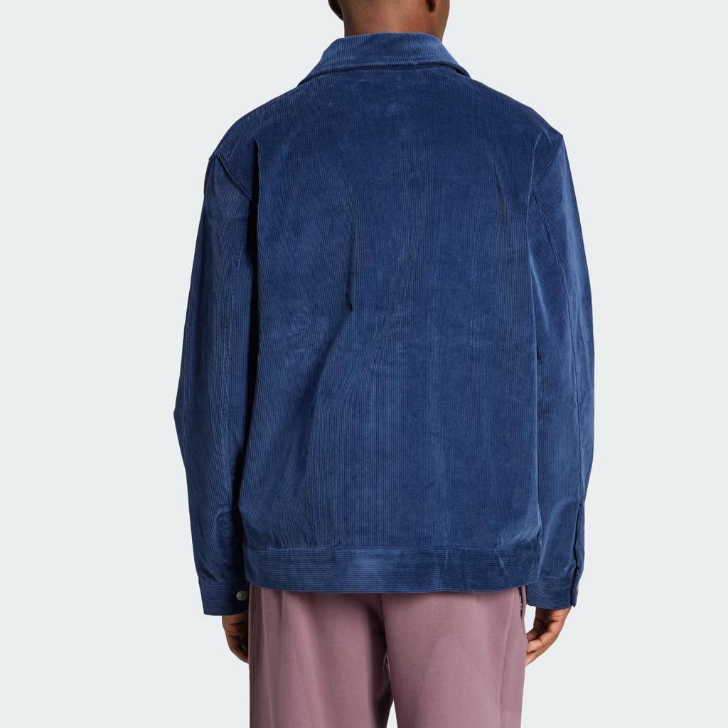 adidas Originals Coach Jacket Fashion Outdoor Casual Simple Comfortable Long Sleeve Jacket Men Jacket Night-Blue IX9609