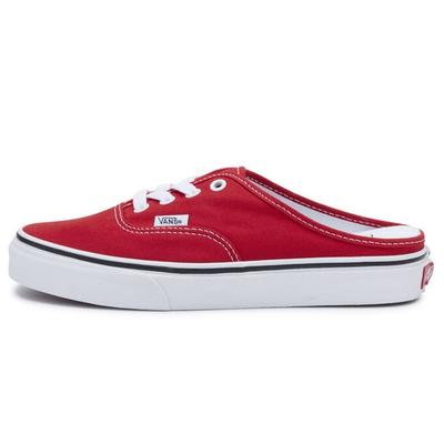 Authentic Canvas Shock Absorbing Durable Lightweight Breathable Low Top Skate Shoes Unisex Sneakers Red VN0A54F7JV6