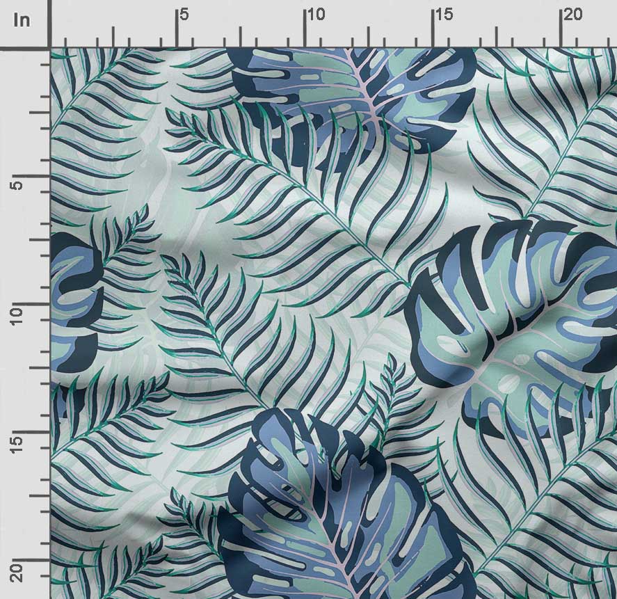 Soimoi Imprimare cu frunze, bumbac Cambric, țesătură de matlasare vândută pe oarde 42 inch lățime, țesătură de bumbac de greutate medie,