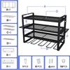 4-Tier Wall-Mounted Electric Tool Storage Rack