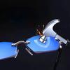 Luxury Diamond Cut Rimless Presbyopia Glasses Fashion Anti Radiation Far Sight Eyewear Anti Blue Light Reading Glasses for Men