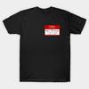 Heren Zwart Print T-shirt Hallo Mijn Naam Is Inigo Montoya Geen-Knippen Transferpapier Print Katoenen T-shirt