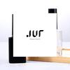 1PCS 15ML Black Lid Square Small Shaped Empty Glass Nail Polish Clear Bottles With Balck Cap And Soft Brush For Travel And Home