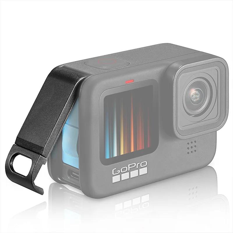 Flip Battery Cover for GoPro Hero 11 10 Black Removable Battery Lid Door Type-C Charging Port Side Case for Gopro 9 Accessories