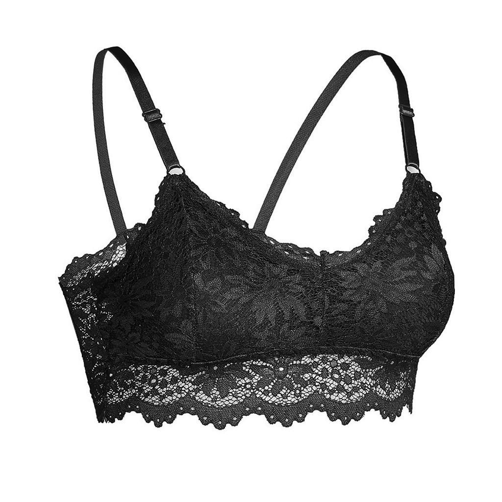 1 PZ Nuovo Gilet in Pizzo Taglie Forti da Donna Reggiseno Senza Ferretto Lingerie Intimo Sexy Canottiera