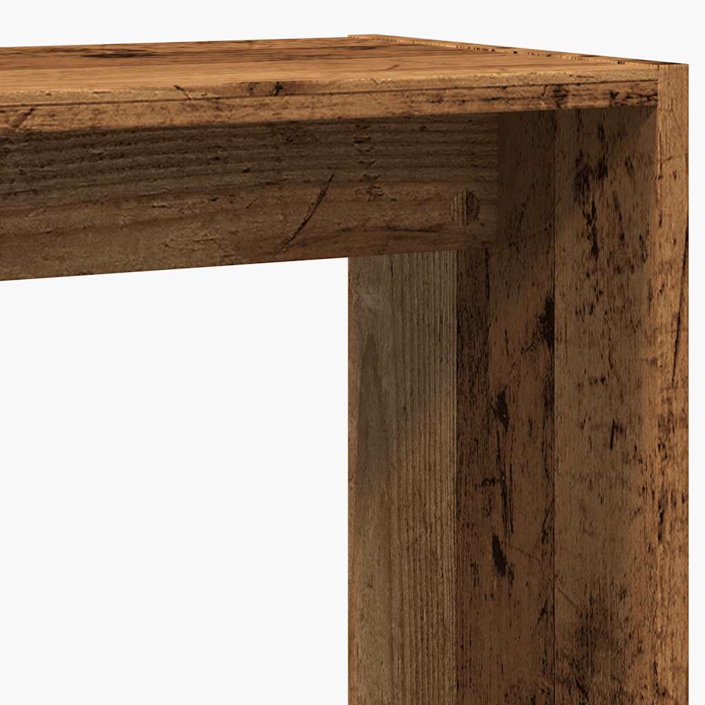 Vidaxl Side Table, Old Wood, 50X26X50 Cm
