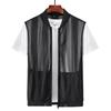 Men's Summer Comfortable Breathable Mesh Vest Large Size Casual Solid Color Workwear Top