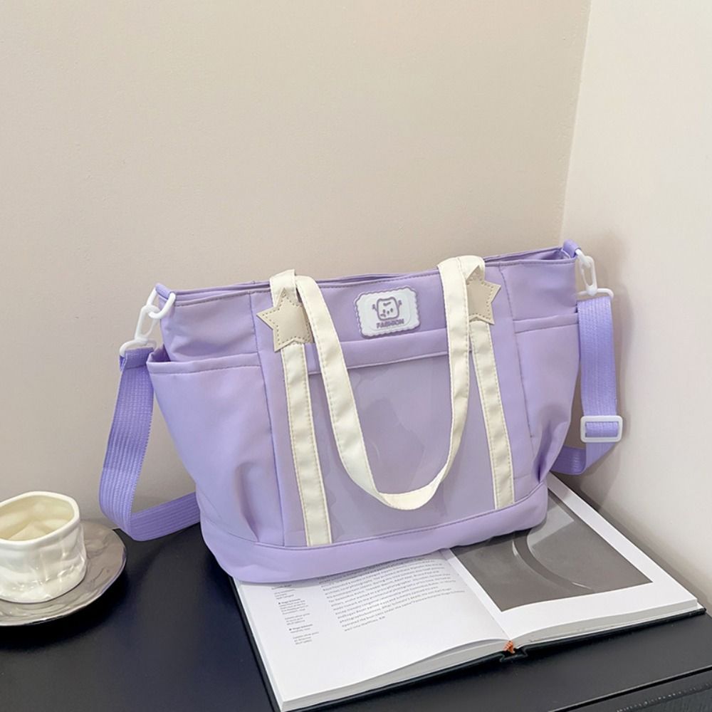 Waterproof Transparent Itabag Nylon School Tote Bag Fashion Messenger Bag  Shoulder Bags
