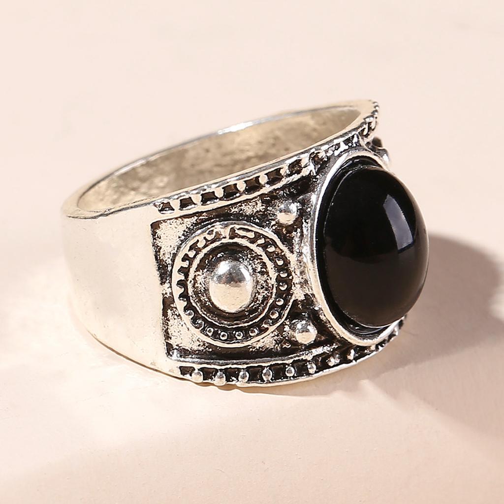 Retro Ring, Palace Vintage Ring, European and American Exaggerated Personality Alloy Ring, Popular Foreign Trade Accessory
