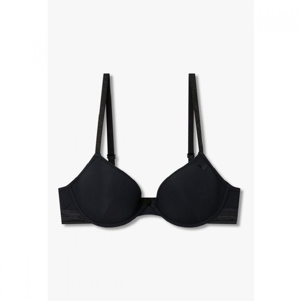 Emporio Armani Women S Ribbed Contour Bra Eagle Logo  0826184505 75B