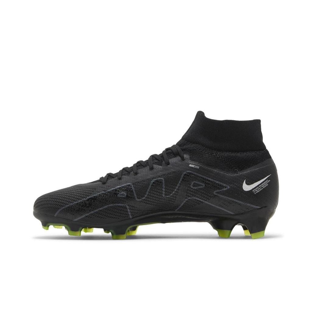 Nike Zoom Mercurial Superfly 9 Pro FG 'Black Volt' (Unisex) Black / Summit White / Volt / Dark Smoke Grey Soccer Shoes DJ5598 001