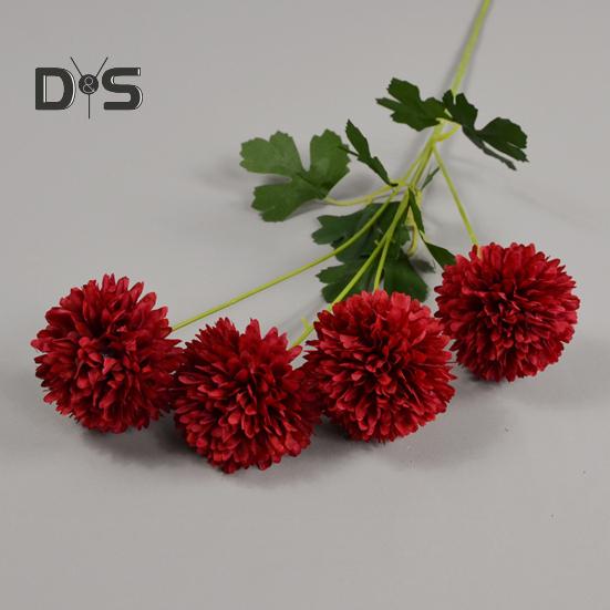 Simulation Blume Zarte DIY 4 Köpfe Künstliche Wohnkultur Gefälschte Ball Chrysantheme