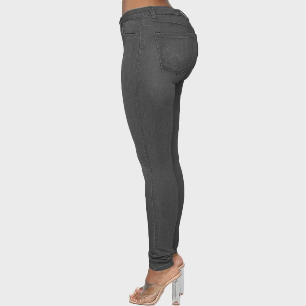European-American Style Women's Plus Size Pencil Jeans - Sexy, Tight, Hip-Lifting JN01