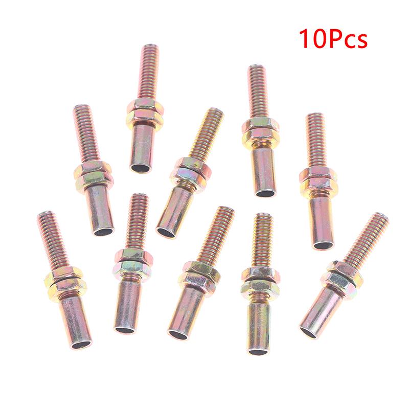 10Pcs M6 Screws Motorbike Throttle Cable Parts M6 Hollow Screw Throttle Cable Kart Throttle For Agricultural Machinery Accessori